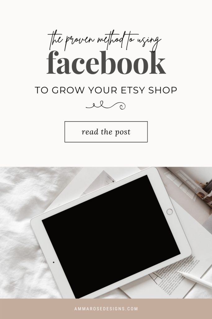 If you’re interested in creating a social media strategy to promote your Etsy Shop, check out the great features Facebook has to utilize for business owners and connecting with other people in your niche.