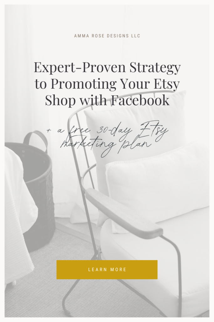 If you’re interested in creating a social media strategy to promote your Etsy Shop, check out the great features Facebook has to utilize for business owners and connecting with other people in your niche.