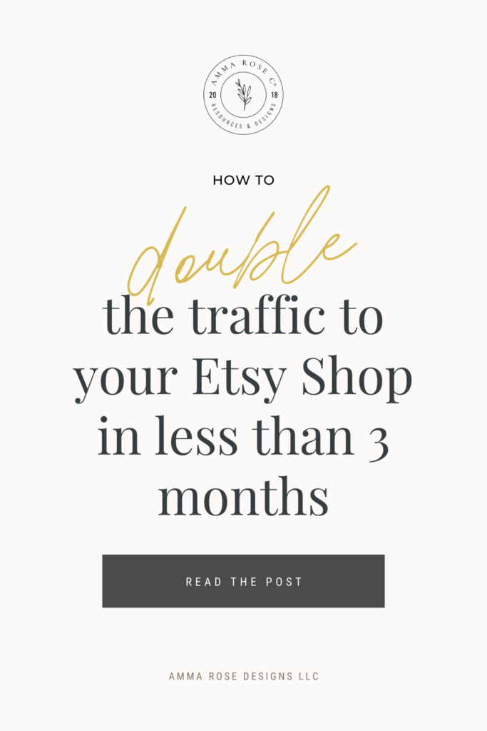 Set-up, strategize, and optimize four different Etsy marketing techniques (Etsy SEO and keywords, Etsy Sales & Coupons, Social Media Marketing, and Etsy Networking) to effortlessly DOUBLE the traffic to your printable planner shop in less than 3 months! 