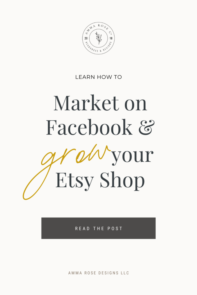 If you’re interested in creating a social media strategy to promote your Etsy Shop, check out the great features Facebook has to utilize for business owners and connecting with other people in your niche.
