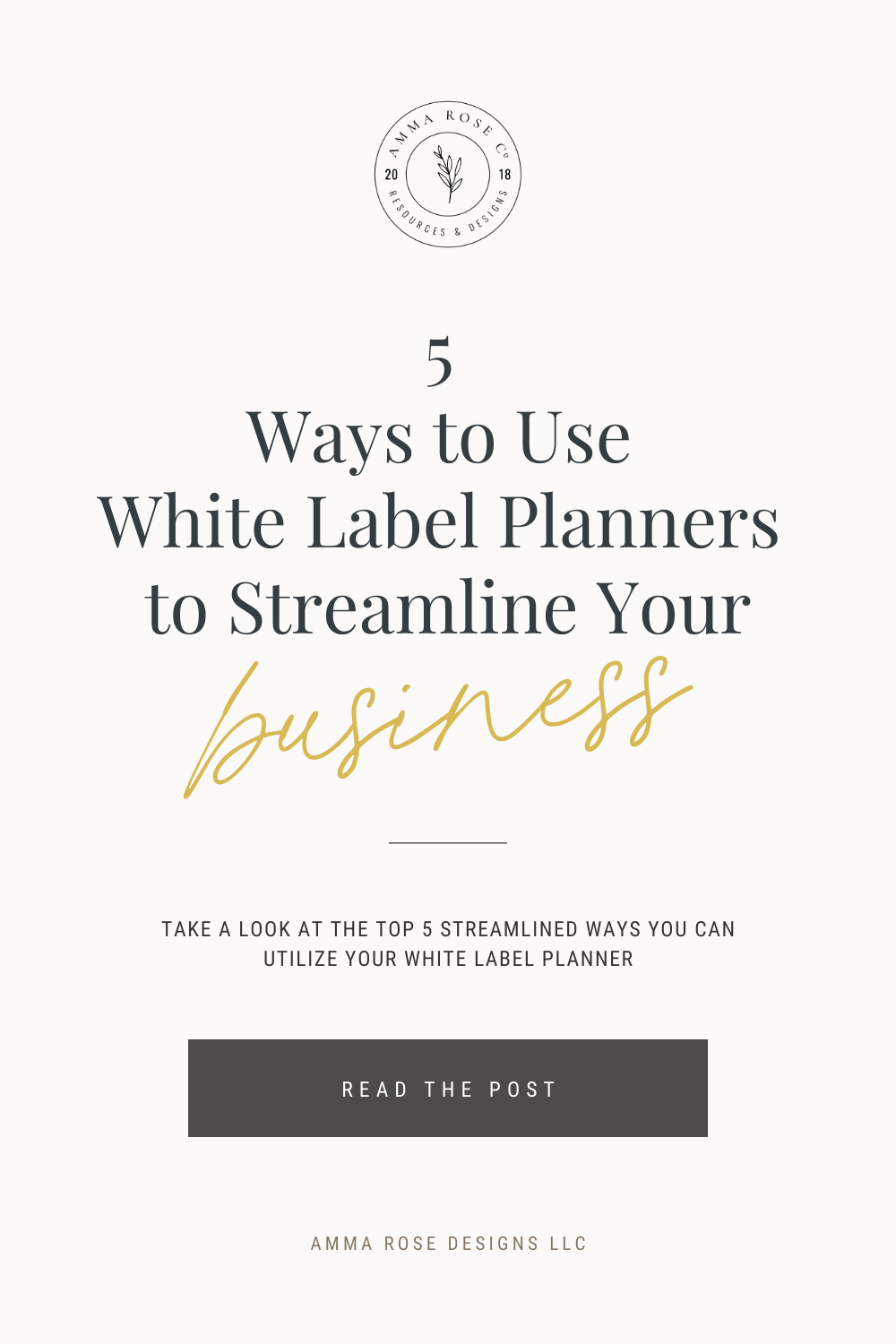 5 Ways to Use White Label Planners to Scale Your Business | Amma Rose